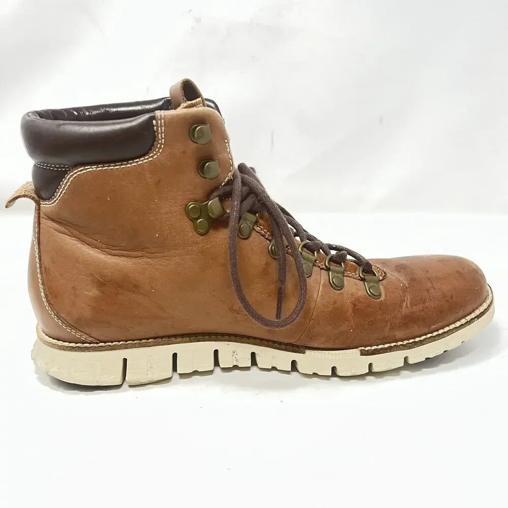 Cole Haan ZeroGrand Waterproof Hiker C25555 Woodbury Leather Boots Men's 9.5 M